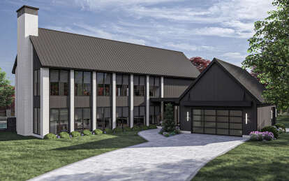 Barn House Plan #963-00875 Elevation Photo