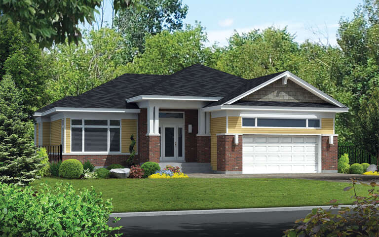 House Plan House Plan #30471 Angled Front Elevation