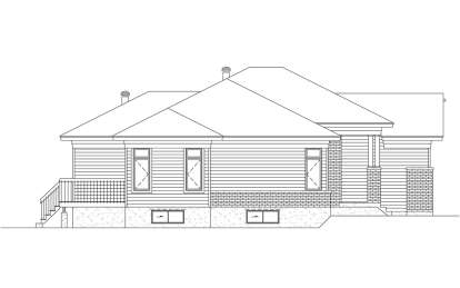 Modern House Plan #6146-00578 Elevation Photo