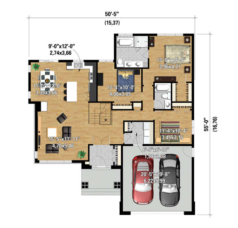 House Plan House Plan #30471 Drawing 1