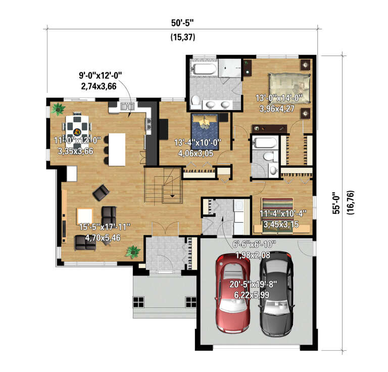 House Plan House Plan #30471 Drawing 1