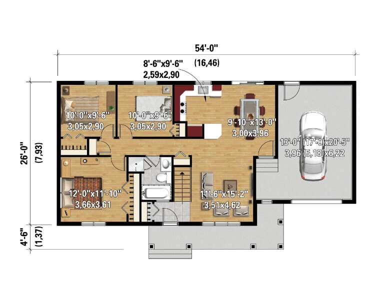 House Plan House Plan #30473 Drawing 1