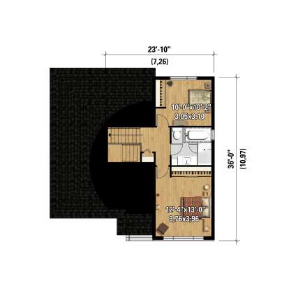Second Floor for House Plan #6146-00583