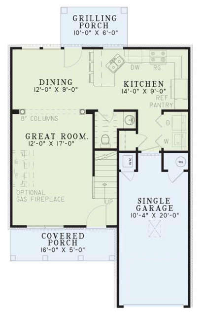 Main Floor  for House Plan #110-00092