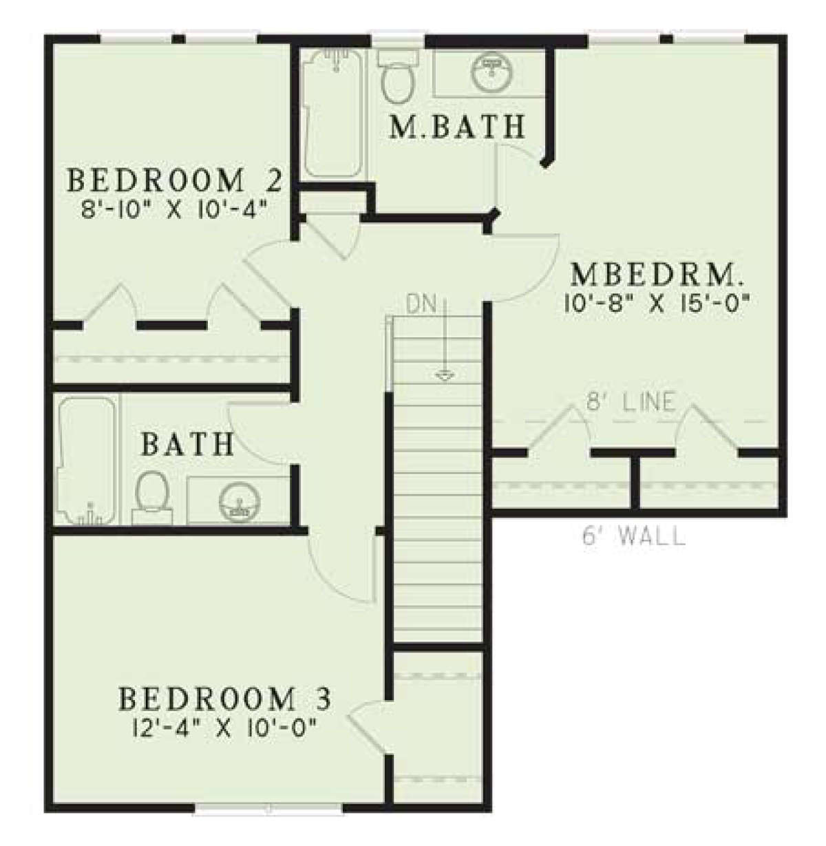 Floorplan 2 for House Plan #110-00092