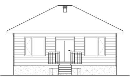 Modern House Plan #6146-00588 Elevation Photo