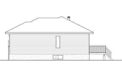 Modern House Plan #6146-00588 Elevation Photo