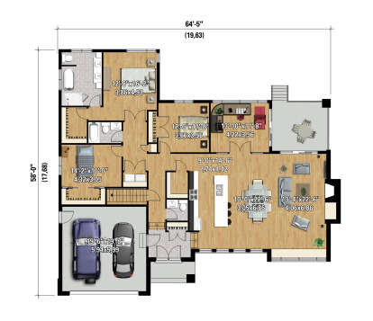 Main Floor  for House Plan #6146-00589