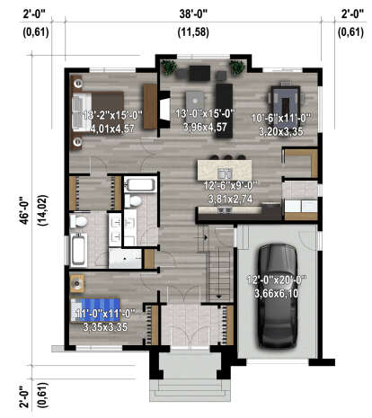 Main Floor  for House Plan #6146-00590