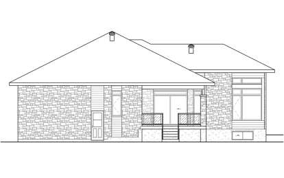 Modern House Plan #6146-00592 Elevation Photo