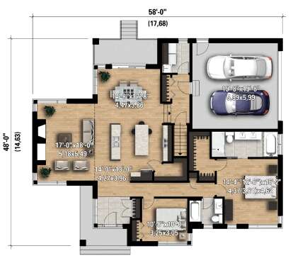 Main Floor  for House Plan #6146-00592