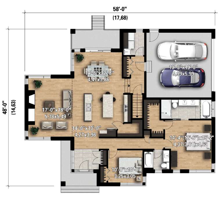 House Plan House Plan #30485 Drawing 1