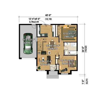 Main Floor  for House Plan #6146-00596