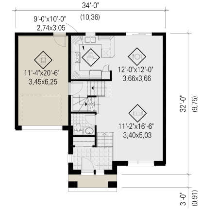 Main Floor  for House Plan #6146-00598