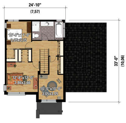 Second Floor for House Plan #6146-00599