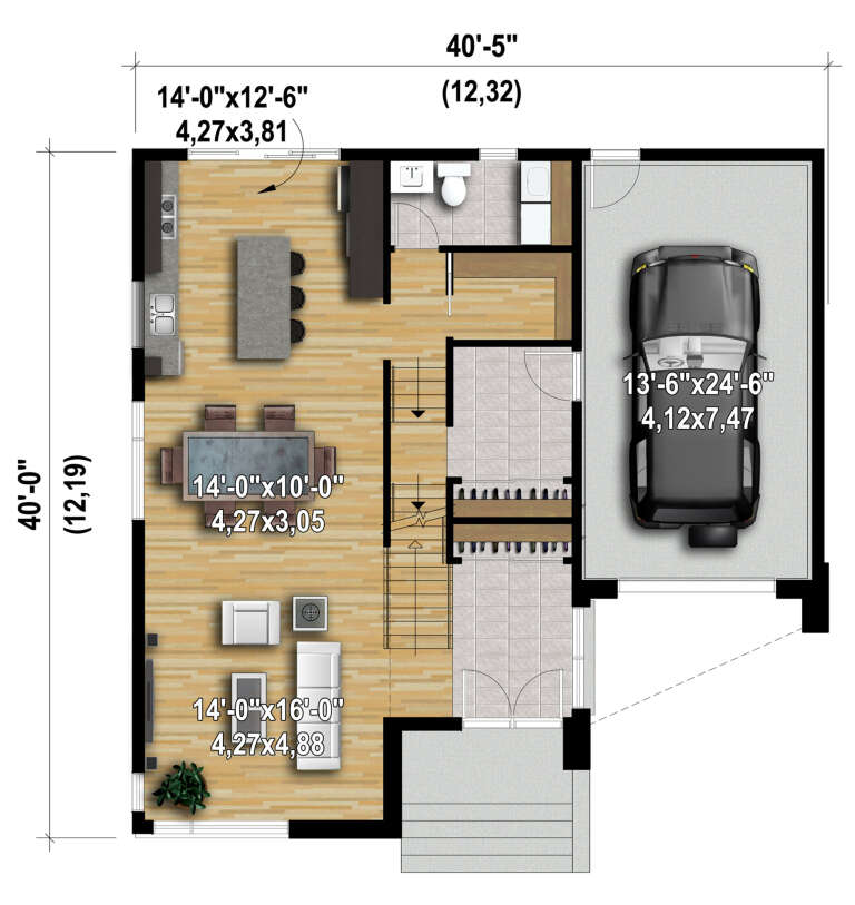 House Plan House Plan #30493 Drawing 1