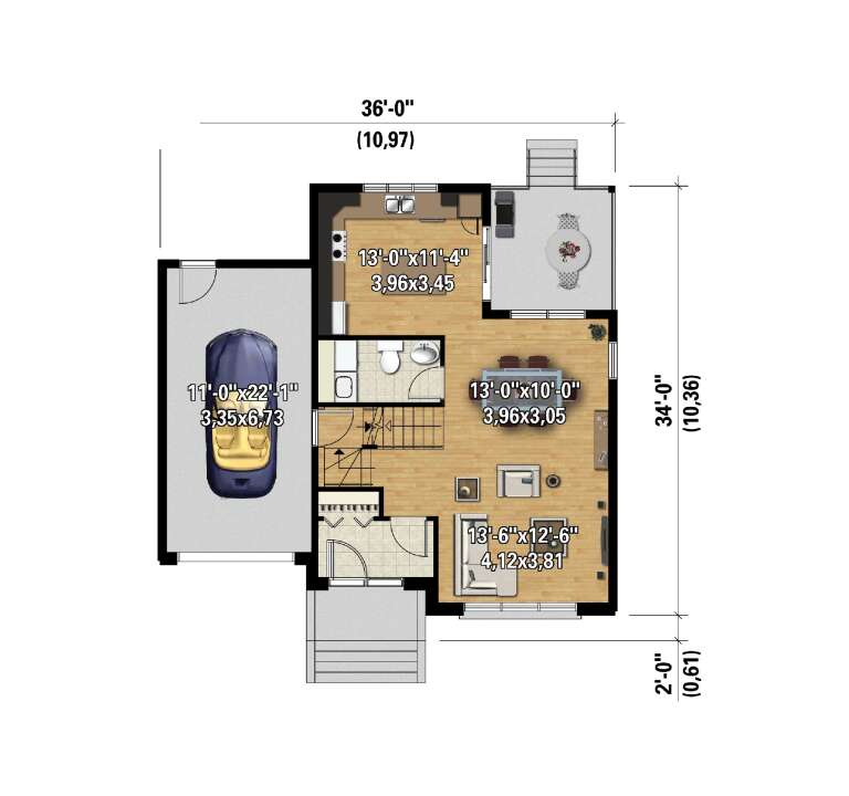 House Plan House Plan #30494 Drawing 1