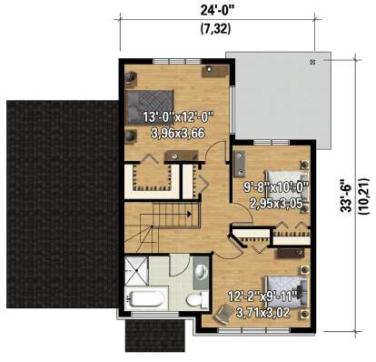 Second Floor for House Plan #6146-00601