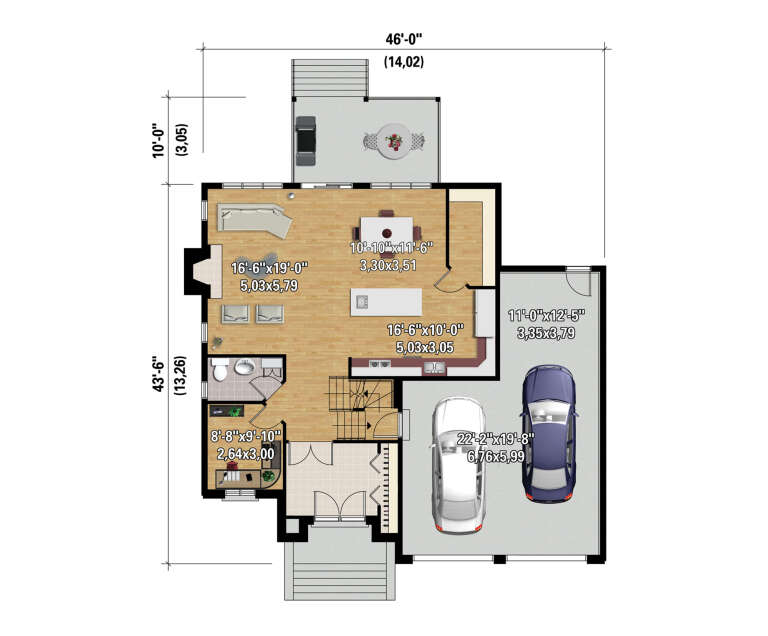 House Plan House Plan #30495 Drawing 1