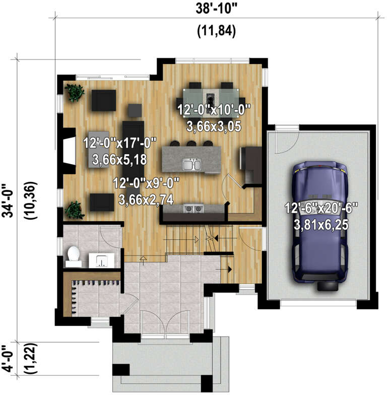 House Plan House Plan #30496 Drawing 1