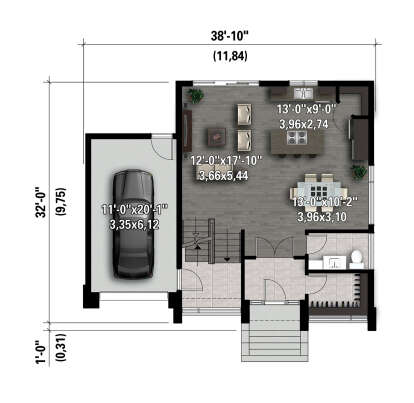 Main Floor  for House Plan #6146-00606