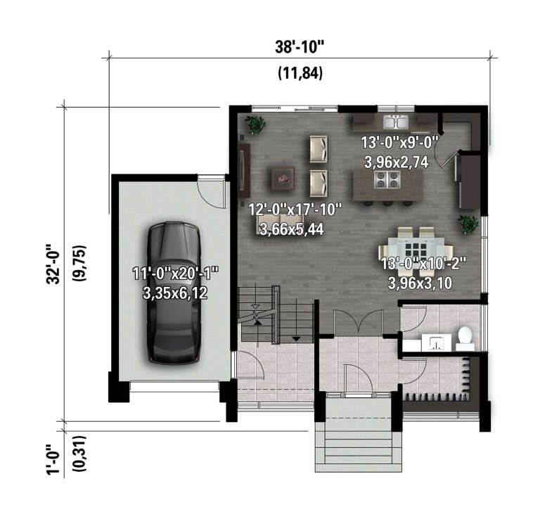 House Plan House Plan #30499 Drawing 1
