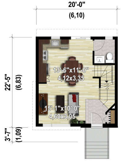 Main Floor  for House Plan #6146-00607