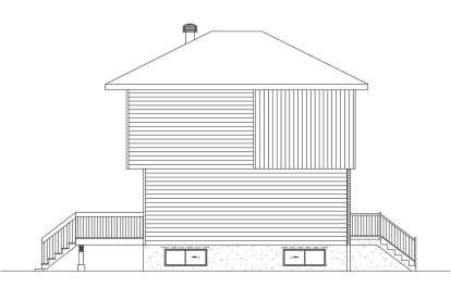 Contemporary House Plan #6146-00608 Elevation Photo