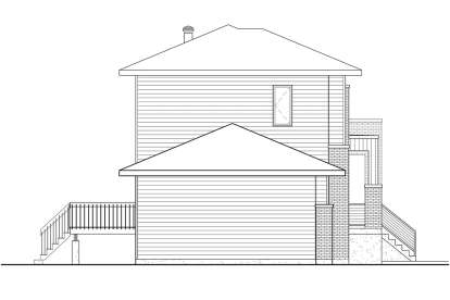 Modern House Plan #6146-00611 Elevation Photo
