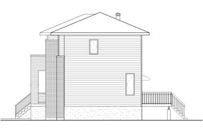 Modern House Plan #6146-00611 Elevation Photo