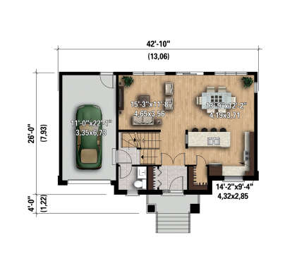 Main Floor  for House Plan #6146-00611