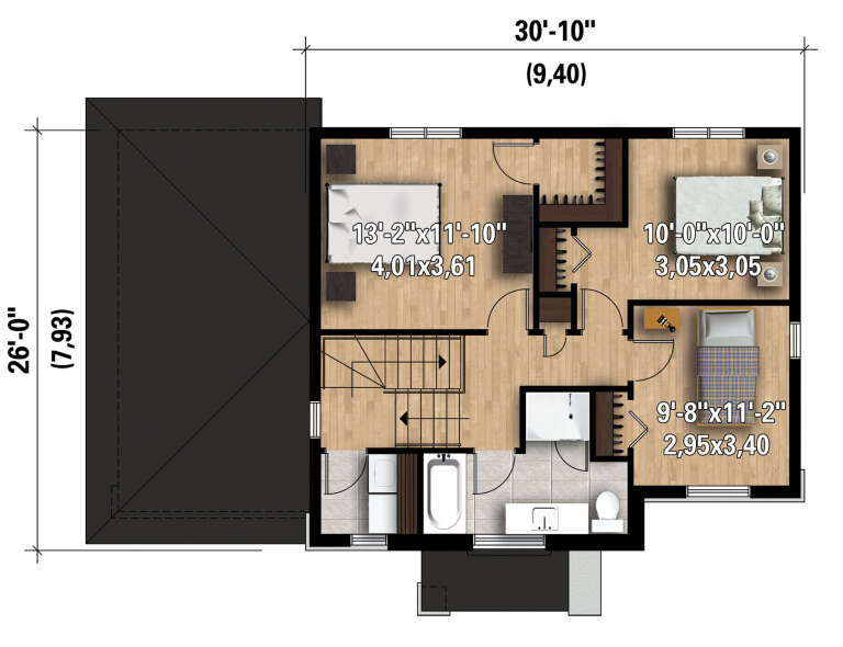 House Plan House Plan #30504 Drawing 2