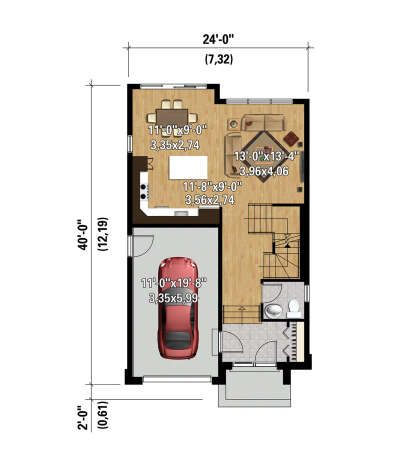 Main Floor  for House Plan #6146-00614