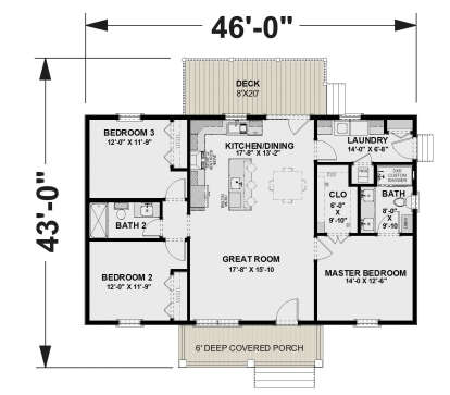 Main Floor  for House Plan #1776-00138