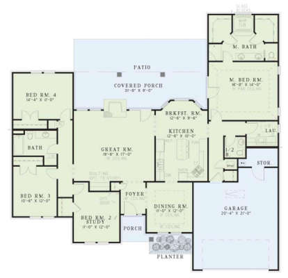 Main Floor  for House Plan #110-00095