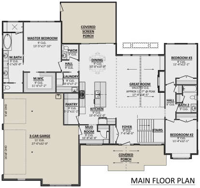 Main Floor  for House Plan #1958-00035