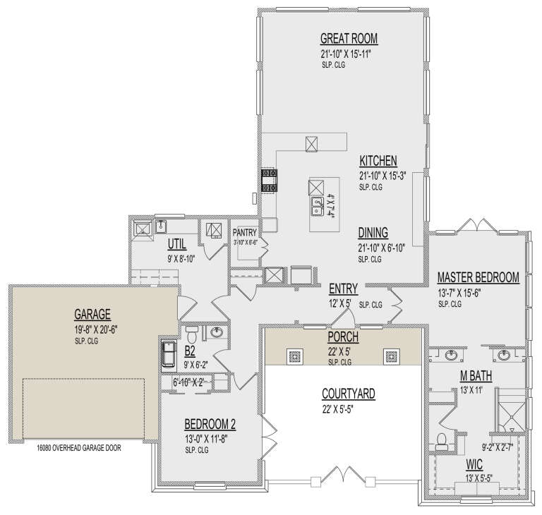 House Plan House Plan #30517 Drawing 1