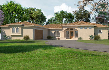 Mediterranean House Plan #9300-00084 Elevation Photo