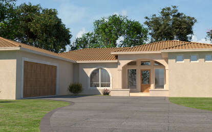 Mediterranean House Plan #9300-00084 Elevation Photo