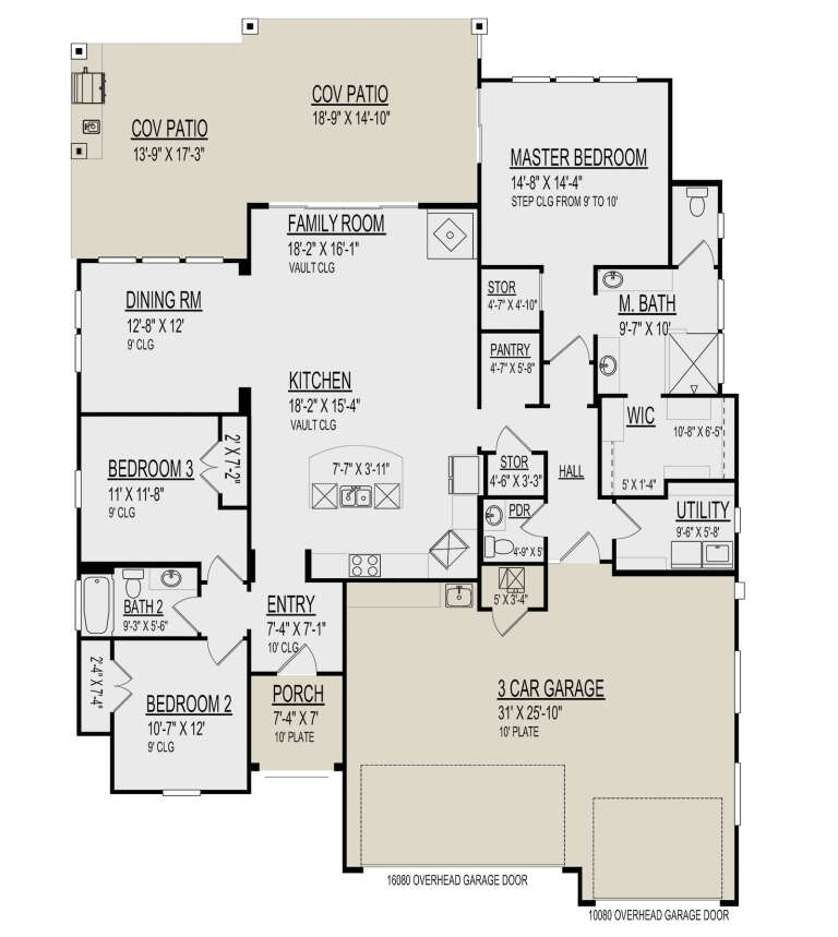 House Plan House Plan #30521 Drawing 1
