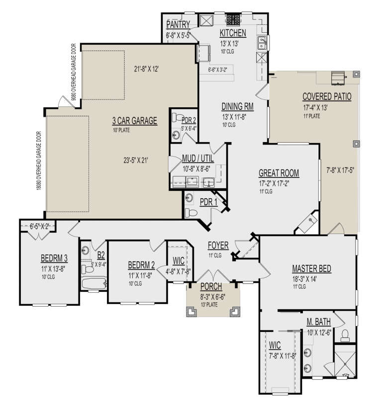 House Plan House Plan #30522 Drawing 1
