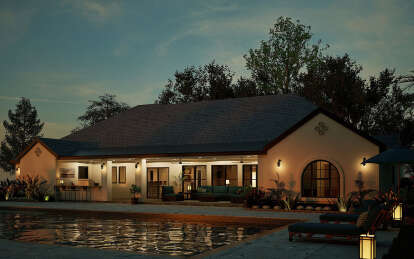 European House Plan #5445-00527 Elevation Photo