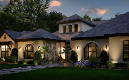 European House Plan #5445-00527 Elevation Photo