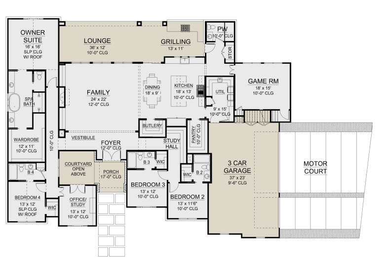 House Plan House Plan #30524 Drawing 1