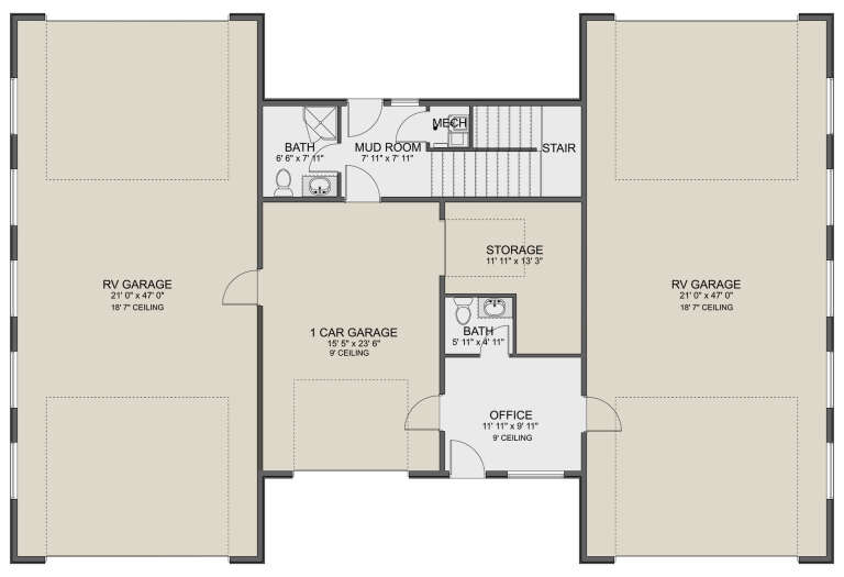 House Plan House Plan #30526 Drawing 1