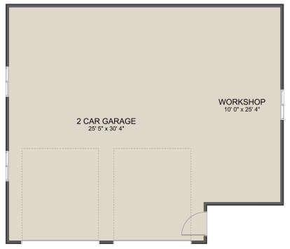 Garage Floor for House Plan #2802-00274