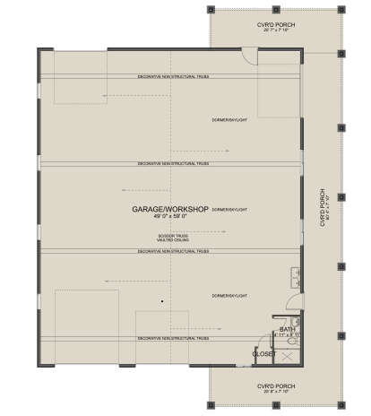 Garage Floor for House Plan #2802-00275