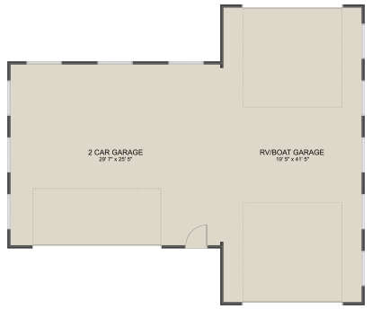 Garage Floor for House Plan #2802-00276