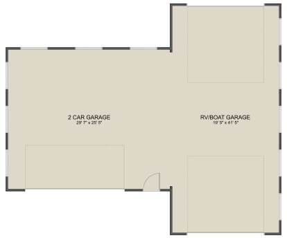 Garage Floor for House Plan #2802-00276