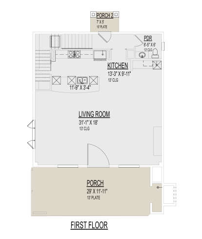 Main Floor  for House Plan #9300-00090